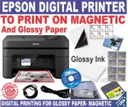 EPSON PRINTER COMPLETE Glossy Ink Print on Magnetic Gloss Sticker Maker