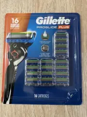 16 Gillette ProGlide Plus 5-Blade Cartridge Fusion5 (SIXTEEN TOTAL) NEW