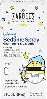 Zarbee's Baby Sleep Spray, Calming Bedtime Spray with Lavender and Chamomile to Aid Infant Bed Routine, 2oz Bottle