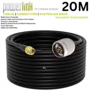 20m SMA Male to N Male Low Loss LL195 UHF Modem Radio Coaxial Antenna Extension