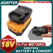 Adapter for Dewalt for Milwaukee 18V Li-ion Battery Convert To for Metabo Tools