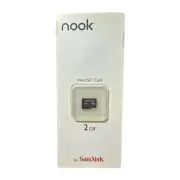 2GB Nook eReader Memory Card SanDisk MicroSD New