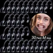 30-Pack Dental Cheek Retractor, Professional Autoclavable Mouth Opener Retractor