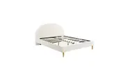 Foret Bed Frame Queen Double Single Mattress Base Arched Beds Platform Fabric