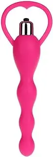 Vibrating Anal Beads Sex Toys Anal Plug Vibrator for Men and Women - Flexible Silicone 10 Vibration Modes Prostate Massager Butt Plug Dildo Bead Design Anal Vibrator for Men, Women and Couples Adult Sex Toy (Pink)