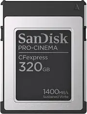 SanDisk 320GB PRO-Cinema CFexpress Type B - Up to 1700MB/s Read Speeds, 8K Video Capture, CFexpress Type B Card - SDCFEC-320G-GN4NN