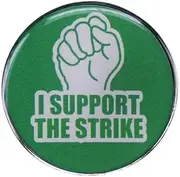 [Pinstant] I Support The Strike Labor Rights Union Worker Striking 1.2" Enamel Pin Badge, 1.2 inch wide, Enamel, enamel