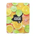 Citrus Sherpa Fleece Blanket, Cozy Blanket, Home Decor, Kelleys Island
