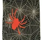 Halloween Table Runner Cotton Canvas 13 x 72 Spider Web Spider