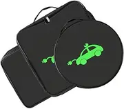 3 Pcs Charging Cable Storage Bag Electric Vehicles Accessories Reel Storage Bag Ev Charging Cable Holder Rv Hose Storage Bags Rv Power Cord Holder Outdoor Power Storage Bag
