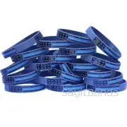 20 CHILD Size Vintage Flag Thin BLUE Line Wristbands - Police Support Bracelets