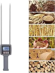 Backlit Display Water Meter, Portable Hay Water Tester with High Accuracy, Essential for Ensuring Quality in Alfalfa and Forage Grass