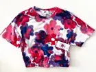 Juicy Couture Crew Neck Short Sleeve Crop Top All Over Floral ( XS )
