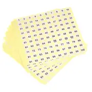 1 to 100 Number Stickers Number Label Self Adhesive 15mm/0.6" , Pack of 15