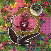 Orchid Tab by Ellie Paisley Brooks BLOTTER ART perforated tabs psychedelic