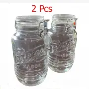 2 Pcs Seasoning Bottle Glass Kitchen Spices Storage Condiment Jar Pepper Coffee