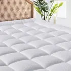 California King Mattress Pad Cooling Topper Soft Fitted Protector 8-21" Deep