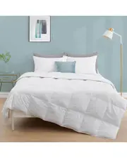 Unikome 360TC Lightweight White Goose Down and Feather Fiber Comforter