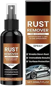 Rust Remover For Metal - Automotive Rust Remover,1 Fl.oz Professional Instant Eco Friendly Long Lasting Effective Concentrated For Household Bathroom Kitchen Garage