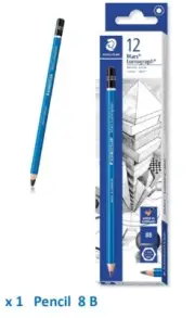 Staedtler Mars Lumograph 100-8B Made in Germany x 1 Graphite Pencil B472