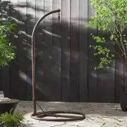 Noble House Outdoor Patio Hammock 6.7 ft. Stand for Hanging Chair Metal Brown