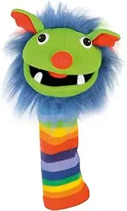 The Puppet Company Rainbow Sockettes Knitted Hand Puppets