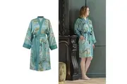 Van Gogh Almond Blossom Blue Kimono Bath Robe by Bedding House