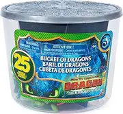 How to Train Your Dragon 3: The Hidden World Bucket of Dragons with 25 Mini Dragon and Human Figures Including Toothless, Hiccup, Astrid, Deadly Nadder, Gronckle, Monstrous Nightmare, Zippleback