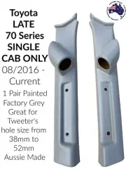 1 Pair Single Gauge Pillar Pods suit Late SINGLE CAB Toyota 70 79 Tweeter Gauge