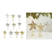 Elegant Iron Christmas Tree Star Toppers Enhances the Festive Spirit Ornament
