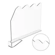 Acrylic Shelf Separators for Closet Transparent Shelves Shelf Divider