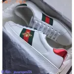 二手 GUCCI ACE系列 BEE EMBROIDERED SNEAKER 蜜蜂鞋 男女 小白鞋