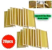 20cps Bee Foundation Langstroth Bee Hives Deep Wax Foundations Bee Hive Frames