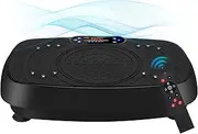 QCBF Vibration Plate Exercise Machine, Full Body Workout, Black