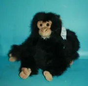 Aurora Flopsies Chuma Monkey Black Brown Plush 14" Stuffed 31063 Soft Toy NEW
