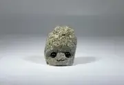 Pyrite Hedgehog With Cute Face - Pet Rock Carving Healing Metaphysical Stone