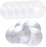 HOMSFOU 10pcs Discarded CD Discs Blank CD Vinyl Record Display CD r CD Discs for Home Shop Vinyl Record Wall Mount Audio CD Blanks 90s Disco Decorations Clear CD Discs Plastic Transparent