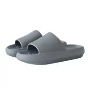 Catzon Womens Feather Recovery Pillow Cloud Slides Sandal-Grey1