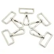 15 Pcs Metal Swivel Lobster Clasp Claw Push Gate Snap Hooks for DIY Crafts Ke...