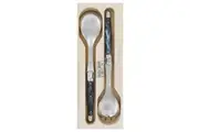 Laguiole Andre Verdier Debutant Salad Server Set - Marbled Grey