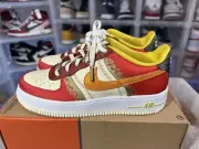AIR FORCE 1 PRM (GS) 5.5Y HABANERO RED/LIGHT CURRY