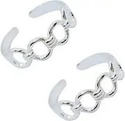 [DARSHRAJ] Jewellers 925 Sterling Silver Toe Ring (2.68Gm) - A Must-Have Accessory for Every Fashion-Forward Woman and Girl, 0.925, No Gemstone