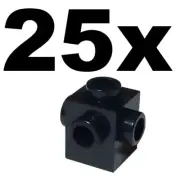 NEW LEGO - BRICKS - Modified - 1 x 1 - Studs on 4 Sides Black x 25 - 1x1
