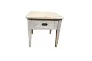 MF Hampton Solid Timber 1 Drawer Lamp Table