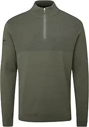 [Stuburt] Men's Tawny Knitted Half Zip Lightweight Sweater Pullover