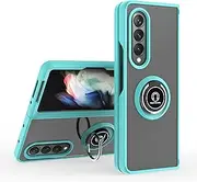 Compatible with Samsung Galaxy Z Fold4 Bracket Phone Case,Compatible with Samsung Galaxy Fold 4 5G [Car Mount Magnetic Stand] [PC+TPU] Anti-Drop TL