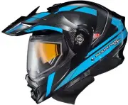 Scorpion EXO-AT960 Hicks Modular Snow Helmet w/Dual Pane Shield Light Blue
