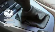 FITS VOLVO S60 V70 2001-2007 GEAR GAITER SHIFT BOOT BLACK GENUINE LEATHER (for: Volvo)