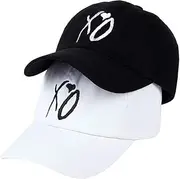 [SHENGQXGLL] Pack of 2，Embroidered Baseball Cap Outdoor Casual Couple Cap Snapback Hat Dad Hat
