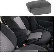 Compatible With Peugeot 208 Armrest Box For 2008 Armrest Box Internal Modification Retrofit Parts USB Ashtray Car Accessories 2019 2020 2021(B3-black black 7 usb)